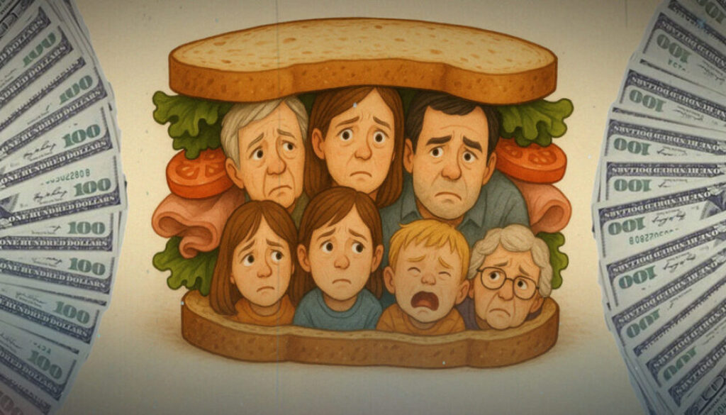 ‘Sandwich Generation’ pressures derail retirement plans for millions, study finds