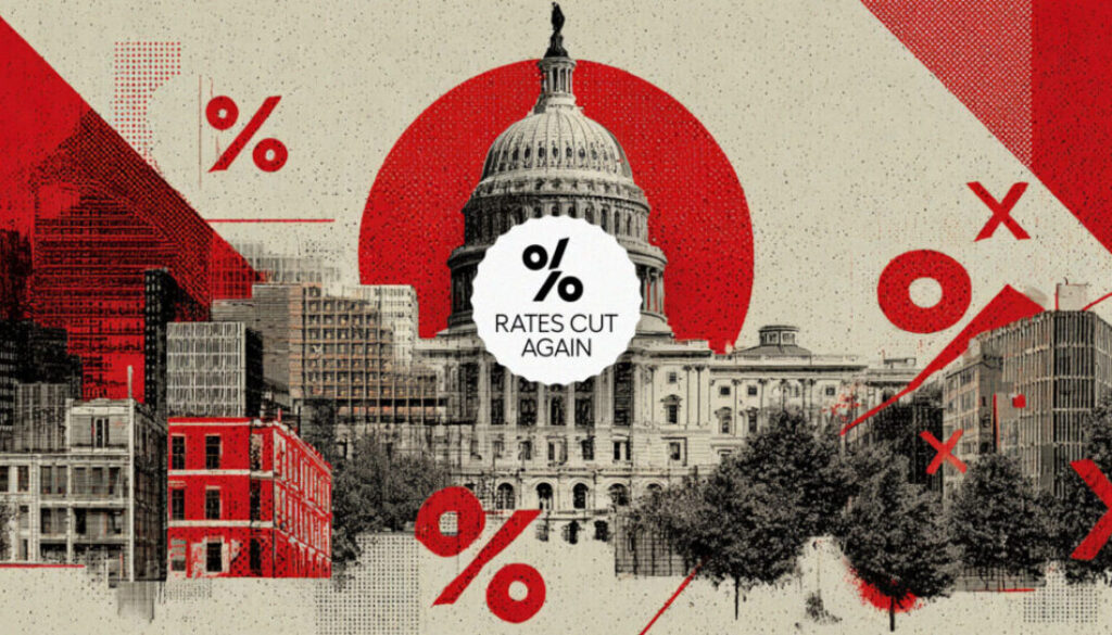 Federal Reserve cuts interest rates by 0.25 percentage points; cites weak labor market