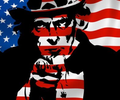 Picture of Uncle SAM on American Flag representing life insurance and Estate Taxes