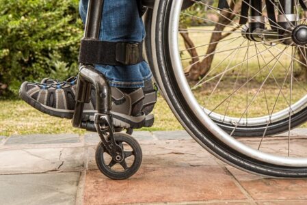 A person in a wheelchair representing disability insurance